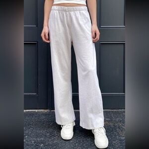 Brandy Melville Wide Leg Grey Sweatpants